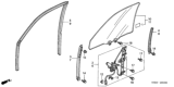 Diagram for 2004 Honda Civic Auto Glass - 73350-S5A-Q01