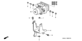 Diagram for 2002 Honda Insight ABS Control Module - 57110-S3Y-023