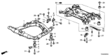 Diagram for 2010 Honda Accord Crossmember Bushing - 50360-TA0-A01