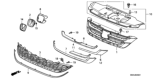 Diagram for Honda CR-V Grille - 71122-SWA-J31