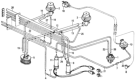 Diagram for Honda EGR Vacuum Solenoid - 36190-PE1-661