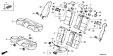 Diagram for Honda Crosstour Seat Cushion - 82127-TP6-A01