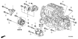 Diagram for 2008 Honda Accord Alternator Bracket - 11910-R40-A00