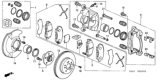 Diagram for Honda CR-V Brake Dust Shields - 45255-S9A-E00