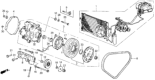 Diagram for 1986 Honda Civic A/C Clutch - 38011-PE0-030