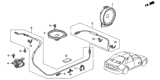 Diagram for 2001 Honda Civic Antenna Cable - 39160-S5A-A00