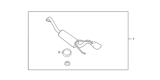 Diagram for 2009 Honda Fit Muffler - 18000-XTK-000