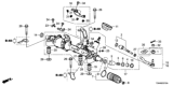 Diagram for 2014 Honda Accord Hybrid Steering Gear Box - 53601-T3Z-A01