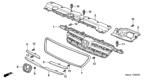 Diagram for Honda CR-V Grille - 71121-SCA-A01
