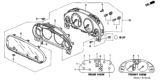 Diagram for 2005 Honda CR-V Instrument Cluster - 78100-S9A-A82