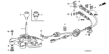 Diagram for Honda Fit Automatic Transmission Shift Levers - 54100-SAA-033