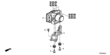 Diagram for 2012 Honda Civic ABS Control Module - 57110-TR0-346