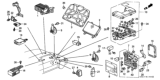 Diagram for 1989 Honda CRX Fuse Box - 38200-SH3-A01