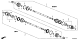 Diagram for Honda Ridgeline Axle Shaft - 42310-T6Z-A02