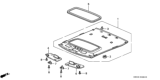 Diagram for 2001 Honda Prelude Sun Visor Clip - 88217-SX0-000ZF