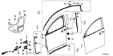 Diagram for 2018 Honda HR-V Door Check - 72380-T7W-A11