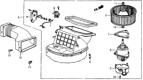 Diagram for Honda CRX Blower Motor - 39410-SB2-675