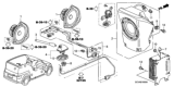 Diagram for 2007 Honda Element Antenna Cable - 39156-SCV-A12