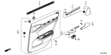 Diagram for 2016 Honda Civic Door Trim Panel - 83751-TBA-A01ZA