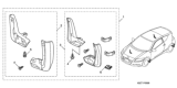 Diagram for 2012 Honda CR-Z Mud Flaps - 08P08-SZT-100R1