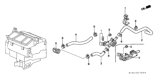 Diagram for Honda Heater Control Valve - 79710-S10-A01