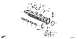 Diagram for Honda Intake Manifold - 17100-6B2-A01