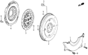 Diagram for Honda CRX Flywheel - 22100-PE0-000