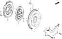 Diagram for 1985 Honda CRX Pressure Plate - 22300-PE1-040