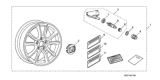 Diagram for 2011 Honda CR-Z Rims - 08W17-SZT-102