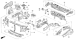 Diagram for Honda Odyssey Dash Panels - 61500-SX0-A00ZZ