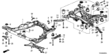 Diagram for Honda Ridgeline Rear Crossmember - 50300-T6Z-A01