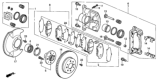Diagram for 2003 Honda Civic Brake Caliper - 01463-S5D-L00