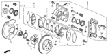 Diagram for 2005 Honda Civic Brake Caliper - 01463-S5D-L00