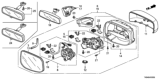 Diagram for 2009 Honda Fit Car Mirror - 76203-TK6-A01