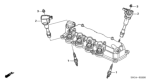 Diagram for 2010 Honda Civic Spark Plug - 12290-RMX-013