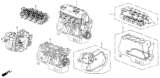 Diagram for 1994 Honda Del Sol Engine Block - 10002-P28-A01