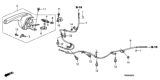 Diagram for 2011 Honda Insight Parking Brake Cable - 47560-TM8-A02