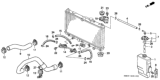 Diagram for 1990 Honda Accord Radiator Hose - 19502-PT0-000