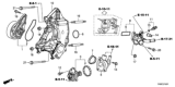 Diagram for Honda Water Pump - 19200-RX0-A01