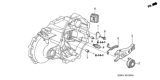 Diagram for 2008 Honda Accord Clutch Fork - 22821-PYZ-000