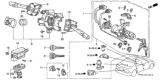 Diagram for 1999 Honda Civic Ignition Lock Cylinder - 06350-S01-A11