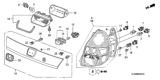 Diagram for 2008 Honda Fit Side Marker Light - 33501-SLN-A01