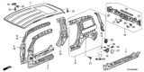 Diagram for 2005 Honda Element Fuel Door - 74420-SCV-A10ZA