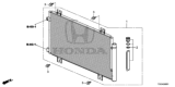 Diagram for 2017 Honda Civic A/C Condenser - 80100-TGN-G01