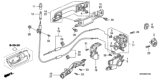 Diagram for 2007 Honda Accord Hybrid Door Handle - 72680-SDA-A01ZL