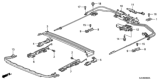 Diagram for Honda Ridgeline Sunroof Cable - 70400-SJC-A01