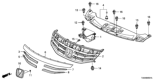 Diagram for 2012 Honda Accord Grille - 71121-TA0-A11