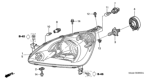 Diagram for 2004 Honda CR-V Headlight - 33101-S9A-A01