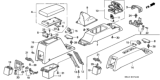 Diagram for Honda Civic Ashtray - 88320-SB3-950ZP