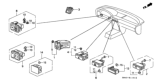 Diagram for 1990 Honda Accord Dimmer Switch - 35150-SM4-951
